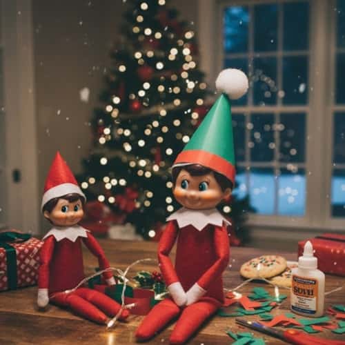 3. Paper Elf Hat Craft