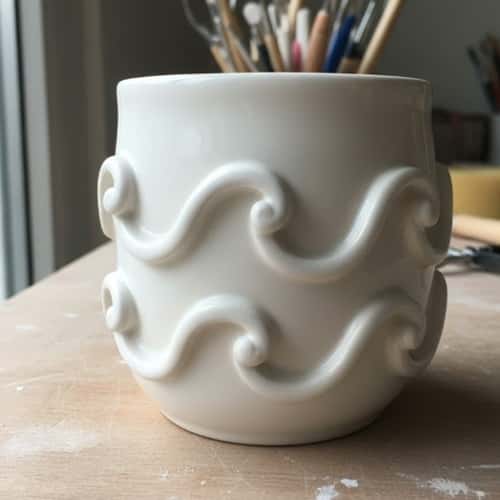 3. Raised Swirl Coil Mug