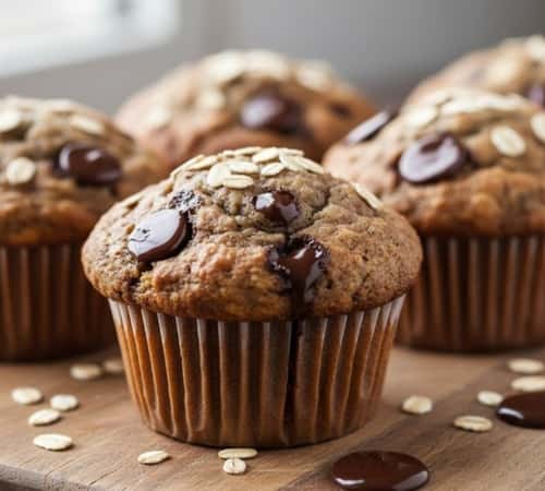 4. Chocolate Chip Banana Oat Muffins