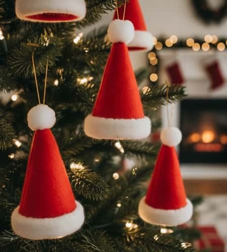 4. Felt Elf Hat Ornament