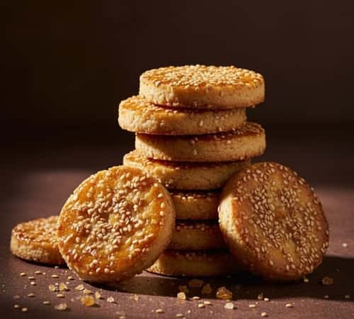 4. Honey Sesame Coins (Inspired by Gelt)