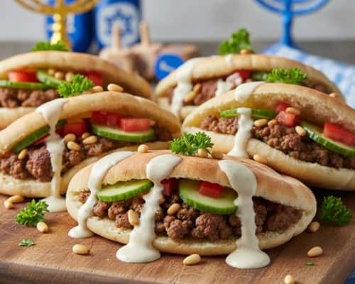 4. Israeli-Style Beef and Pine Nut Pita Pockets