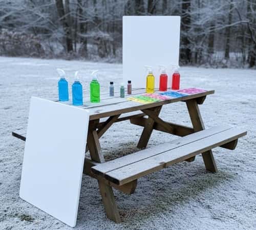 4. Snow-Free “Ice Painting” Corner