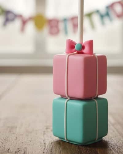 4. Stacked Gift Box Towers