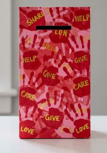 4. The Handprint Heart Box