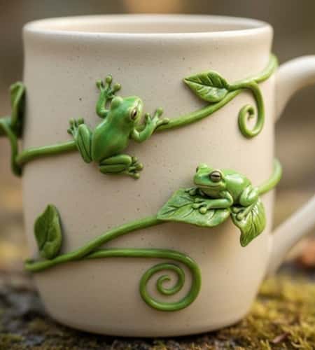 5. Climbing Vine and Tiny Tree Frog Scene