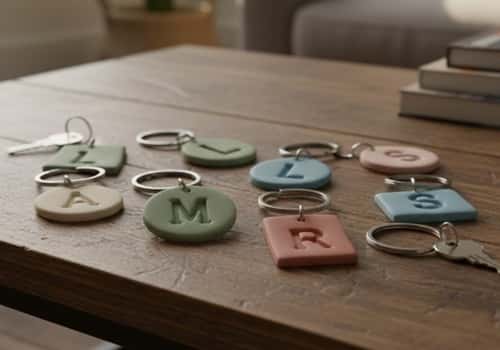 5. Monogrammed Keychains