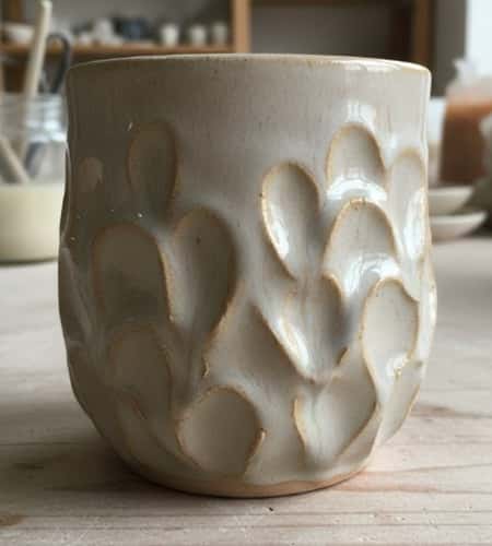 5. Squeeze-Pressed Wave Texture Mug