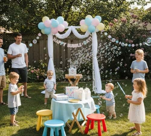6. Backyard Bubble Zone Celebration