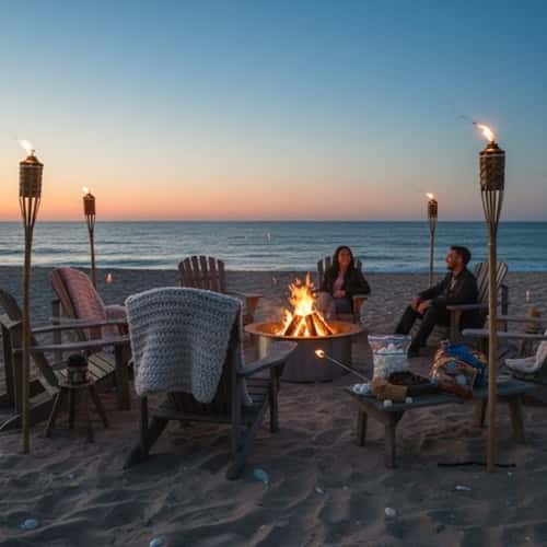 6. Coastal Bonfire Beach Bash
