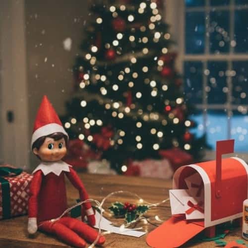 6. Elf Paper Mailbox