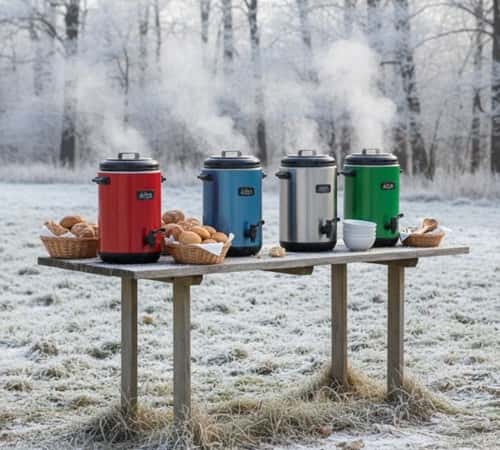 6. Outdoor Soup & Bread Table