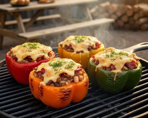 6. Smoky Pastrami-Stuffed Bell Peppers