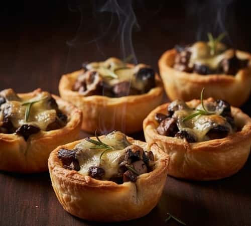6. Toast of the Season - Mushroom & Gruyere Tartlets