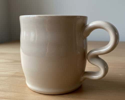 6. Wavy Handle Mug