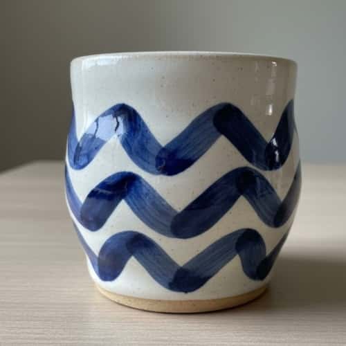7. Brushed Flow Wave Mug