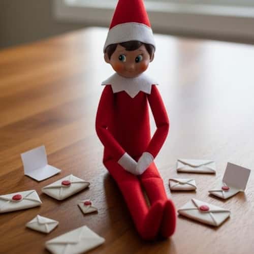 7. Mini Elf Letters & Envelopes