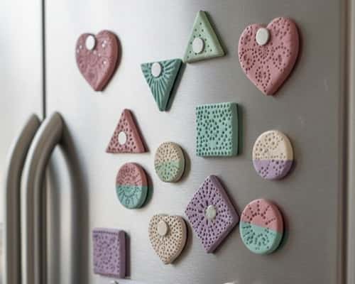 7. Personalized Clay Magnet Set