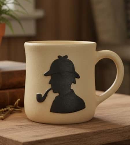 7. Sherlock Holmes Silhouette Mug