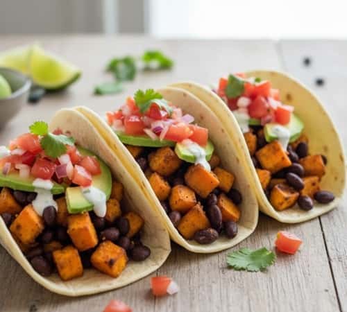 7. Sweet Potato and Black Bean Tacos