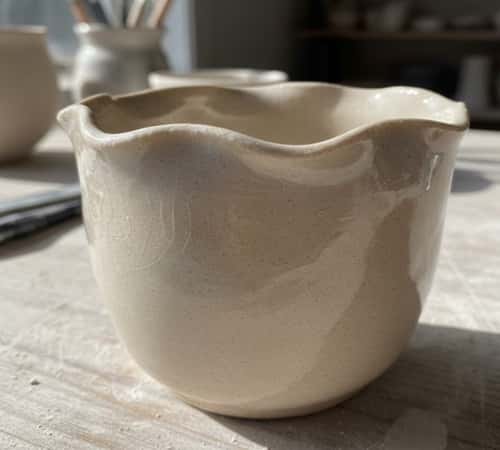 8. Chunky Wave Sculpted Rim Mug