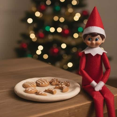8. Elf Mini Cookie Plate