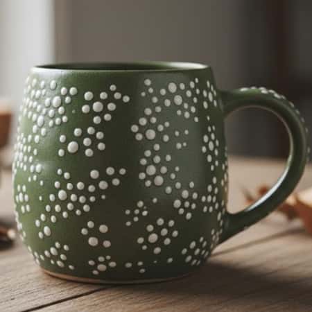 8. Mushroom 'Warts' Textural Mug
