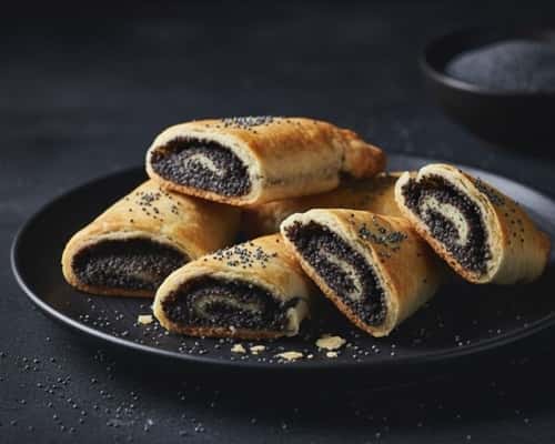 8. Poppy Seed Hamantaschen-Style Crescent Cookies