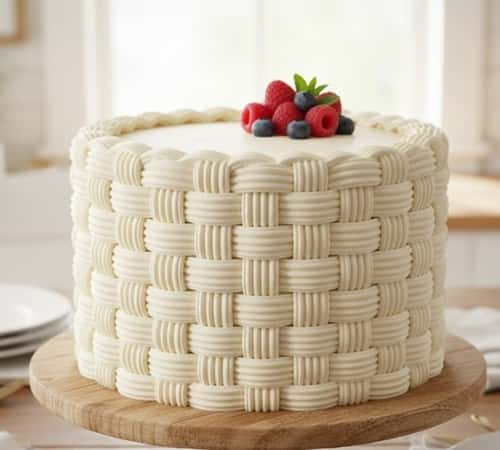 8. Textured 'Basket Weave' Buttercream