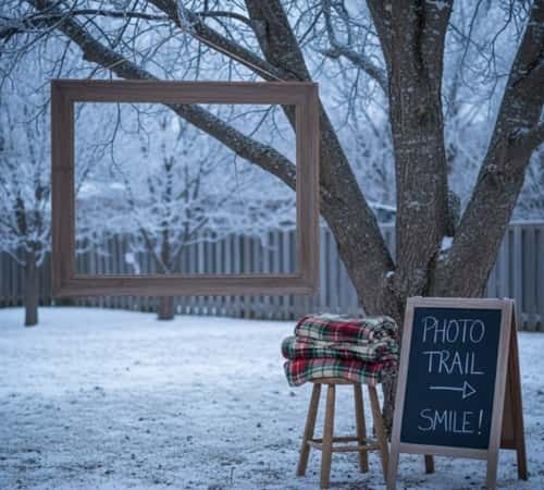 8. Winter-Themed Photo Trail