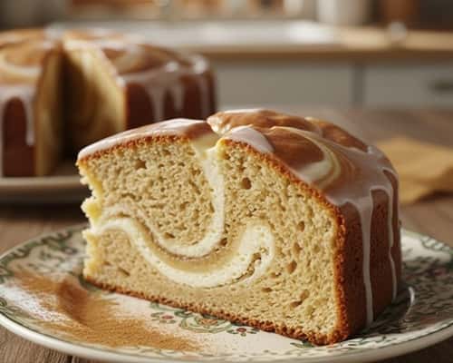 9. Cinnamon-Swirl Cream Cheese Marbled Banana Cake
