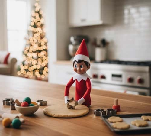9. Elf Cookie Baking Scene