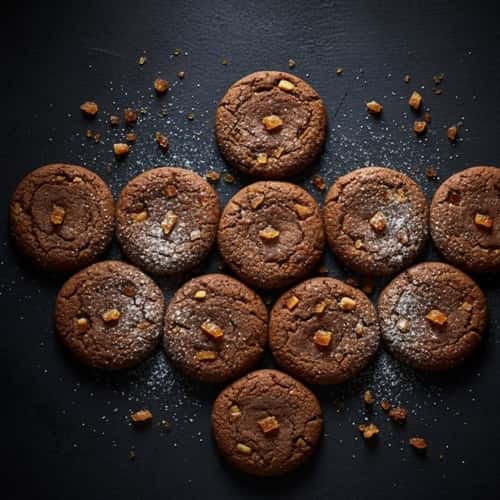 9. Ginger Molasses Cookies with Candied Orange Peel