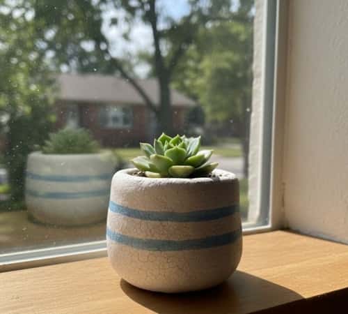 9. Mini Clay Planter