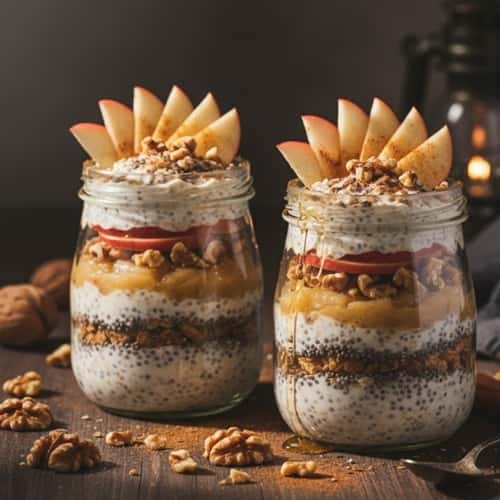 9. Spiced Apple & Walnut Overnight Oats