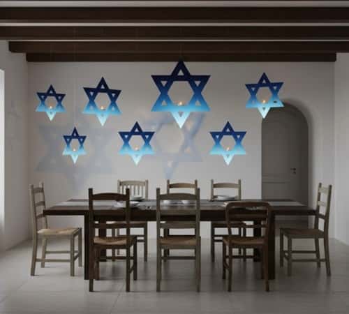 9. The Suspended Star of David Installation