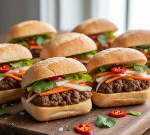 9. Vietnamese Beef Banh Mi Sliders