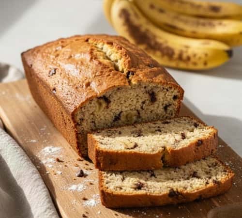 High Protein Cottage Cheese Banana Bread Recipe - completed