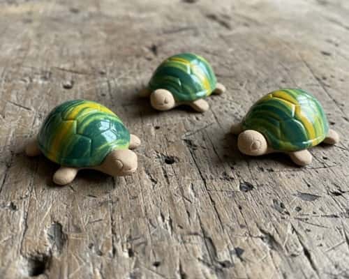 1. Mini Clay Turtles