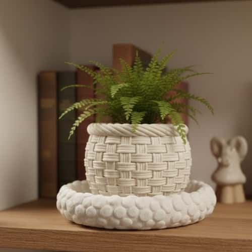 10. Clay Pebble Drainage Dish