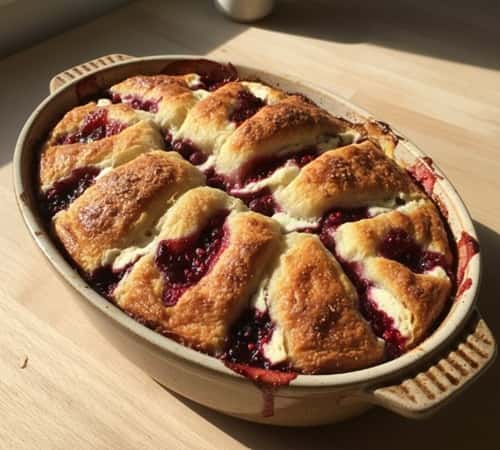 10. Jam & Cream Breakfast Croissant Bake