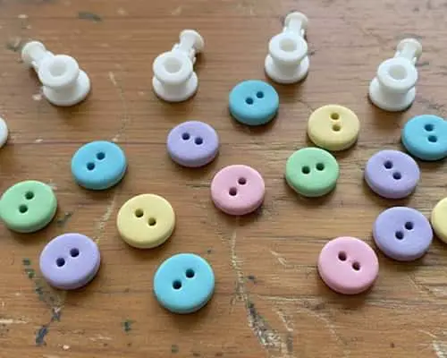 10. Tiny Button Earrings (Clip-On or Stud)