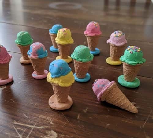 11. Clay Ice-Cream Cones