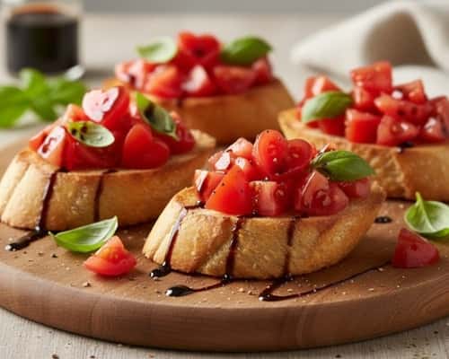 12. Balsamic Glazed Heart Bruschetta