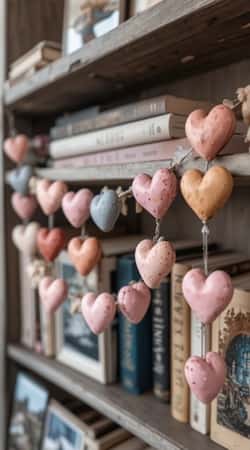 12. Mini Hanging Heart Garland
