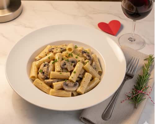 3. One-Pot Creamy Mushroom Pasta