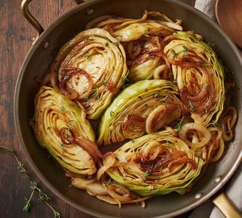 4. Butter-Braised Cabbage with Caramelized Onions