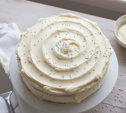 4. Pastel Vanilla Confetti Cake
