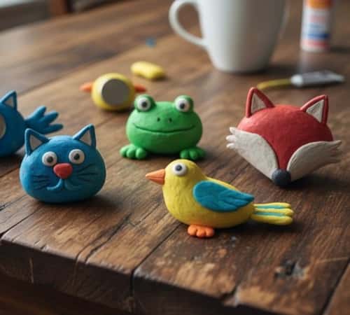 5. Clay Animal Magnets