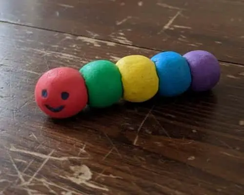 5. Easy Clay Caterpillars